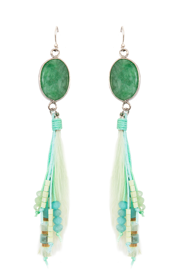 Paradise Stone Oorbellen Groen – shoparchief