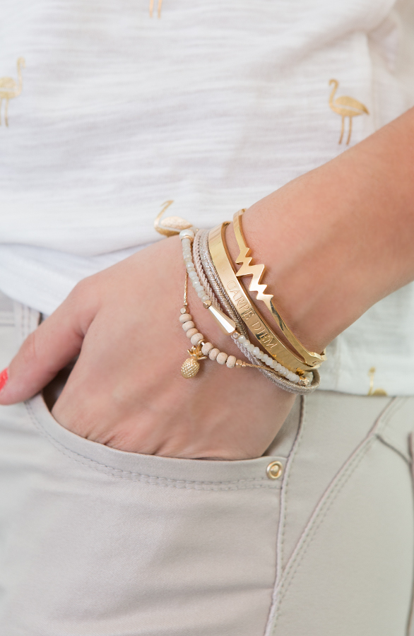 Pineapple Bracelet Beige – shoparchief
