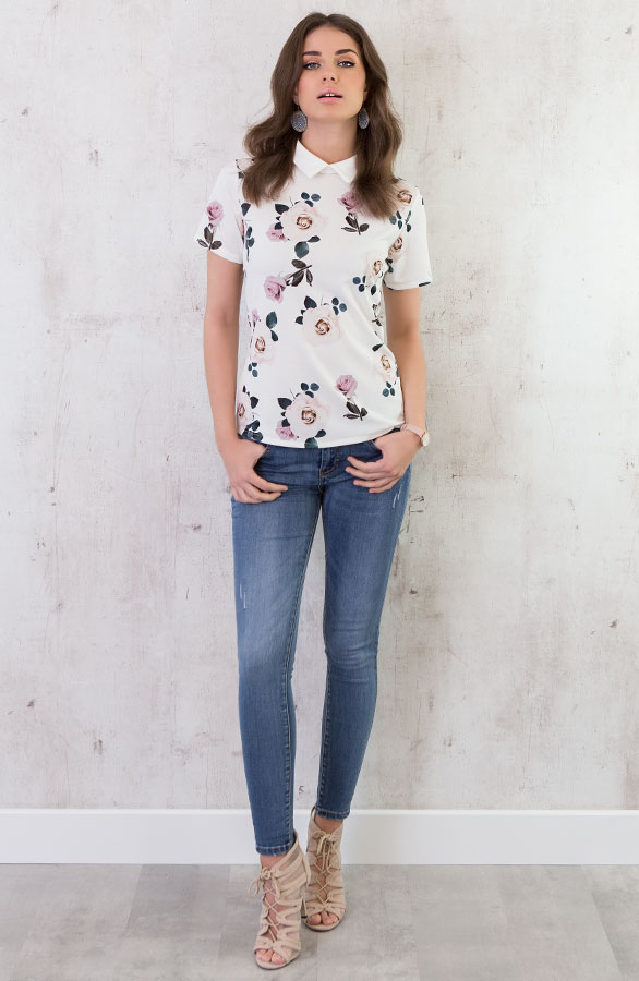 Bloemen Top Wit – shoparchief, foto 4