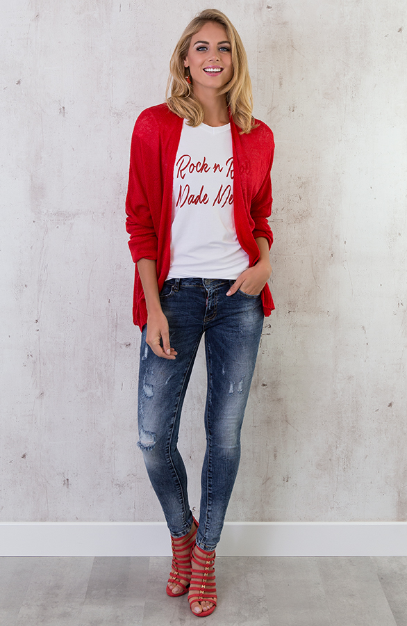 Di Capri Cardigan Red – shoparchief, foto 6