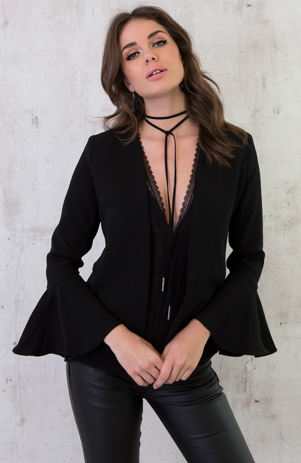 Choker Ketting Suede 2.0 Zwart – shoparchief, foto 2