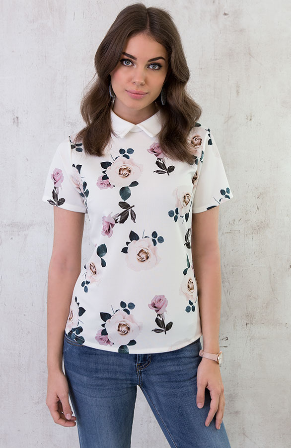 Bloemen Top Wit – shoparchief, foto 6