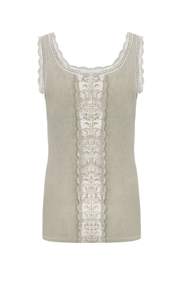 Lace Back Top Soft Groen – shoparchief, foto 5