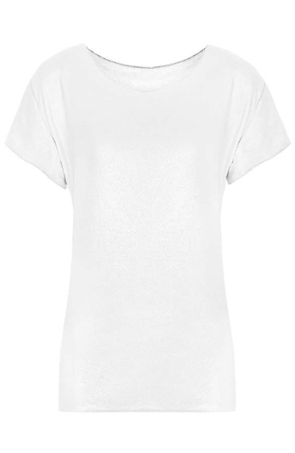 Shine Metallic Top Wit – shoparchief
