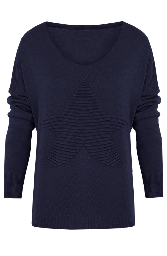 Ster Trui Marineblauw – shoparchief