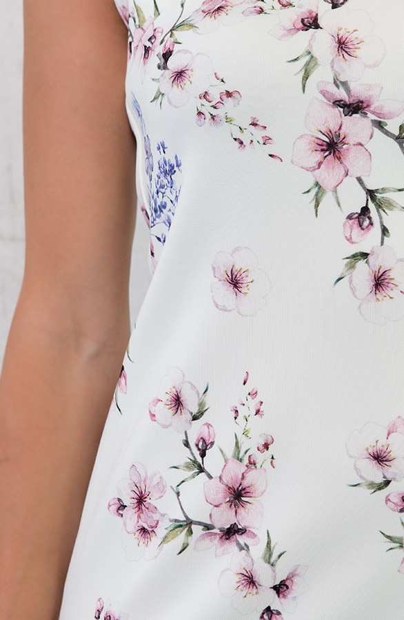 Chique Blossom Jurk Creme – shoparchief, foto 6