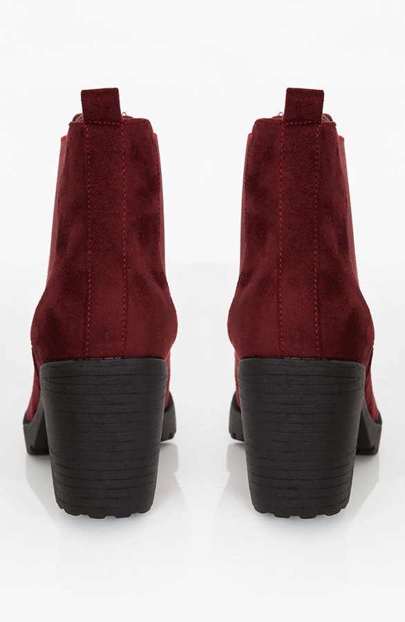 Chelsea Boots Suede Bordeaux – shoparchief, foto 3