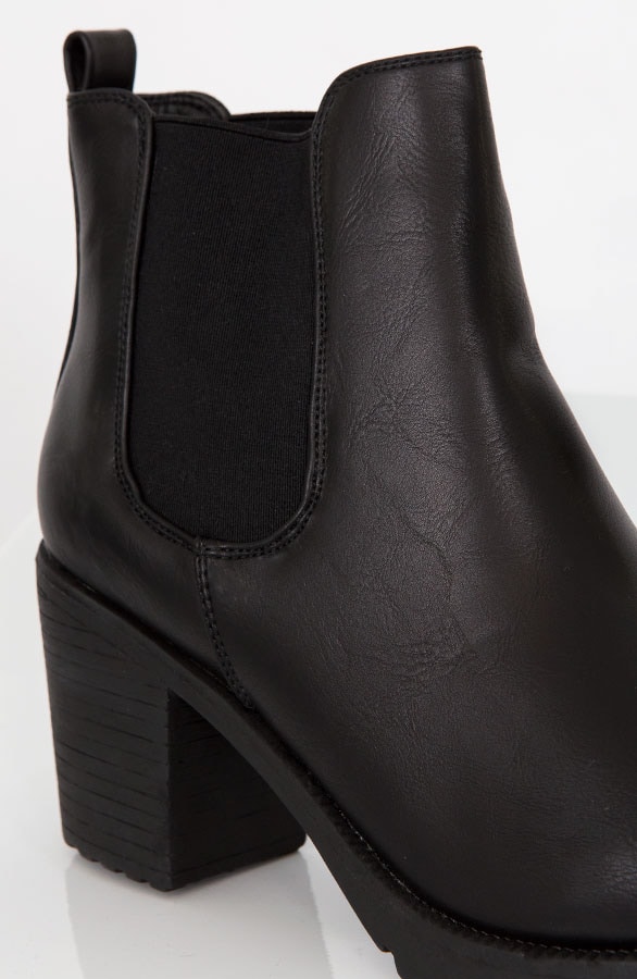 Chelsea Boots Zwart Leer – shoparchief, foto 2