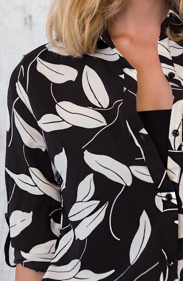 Leaves Tuniek Zwart – shoparchief, foto 7