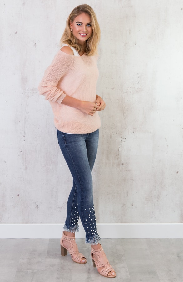 Twisted Gebreide Trui Roze – shoparchief, foto 5