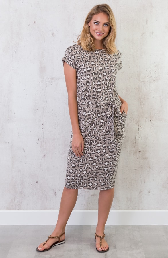 Leopard Jurk Taupe – shoparchief, foto 5
