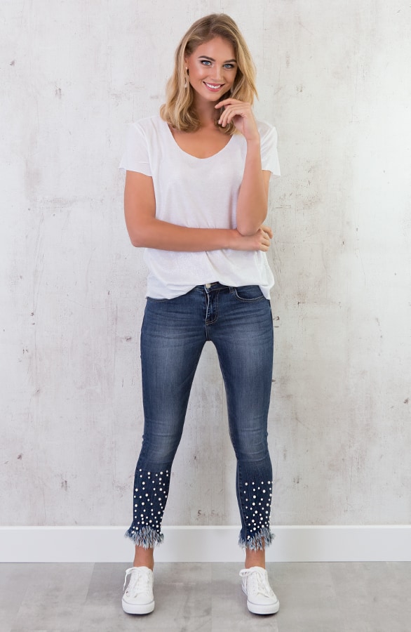 Shine Metallic Top Wit – shoparchief, foto 7