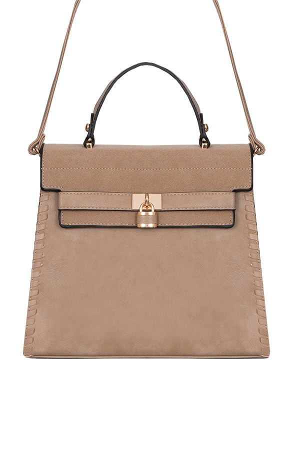 Braided Handtas Taupe – shoparchief