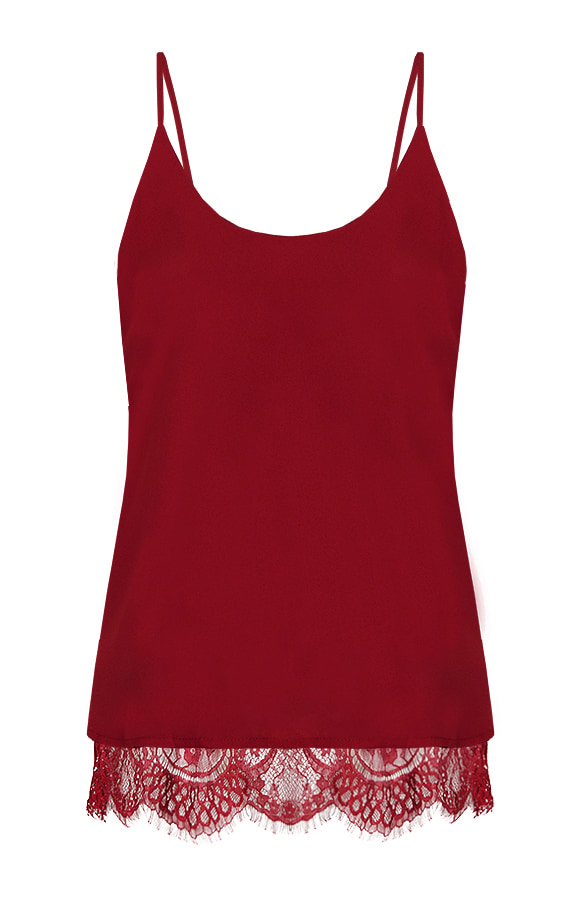Kanten Top Bordeaux – shoparchief