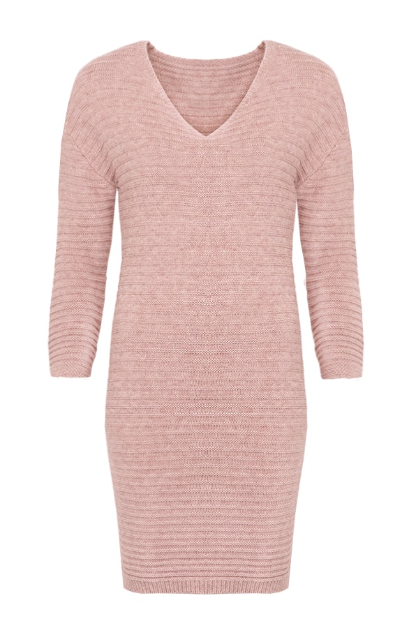 Long Knitted Sweater Pink – shoparchief