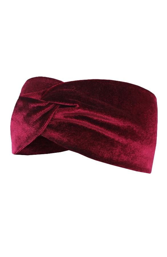 Velvet Haarband Bordeaux – shoparchief
