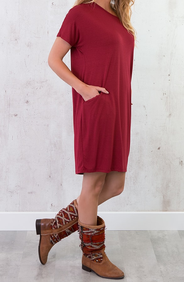 Pocket Tuniek Bordeaux – shoparchief, foto 3
