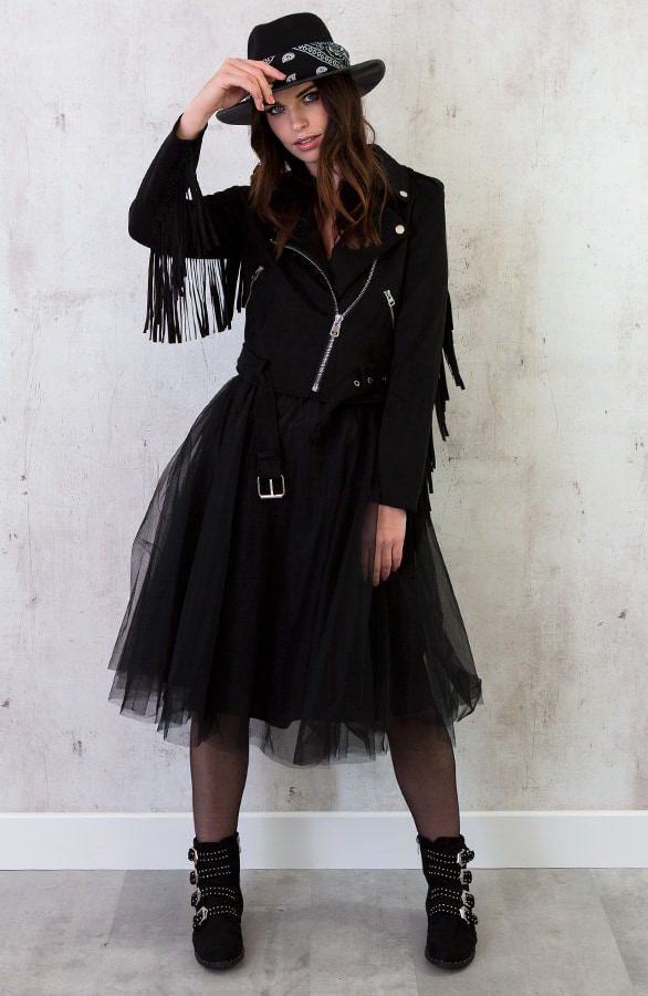 Fringe Jacket Exclusief Zwart – shoparchief, foto 7