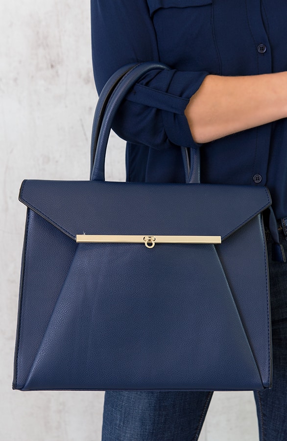 Luxe Enveloppe Tas Blauw – shoparchief, foto 2