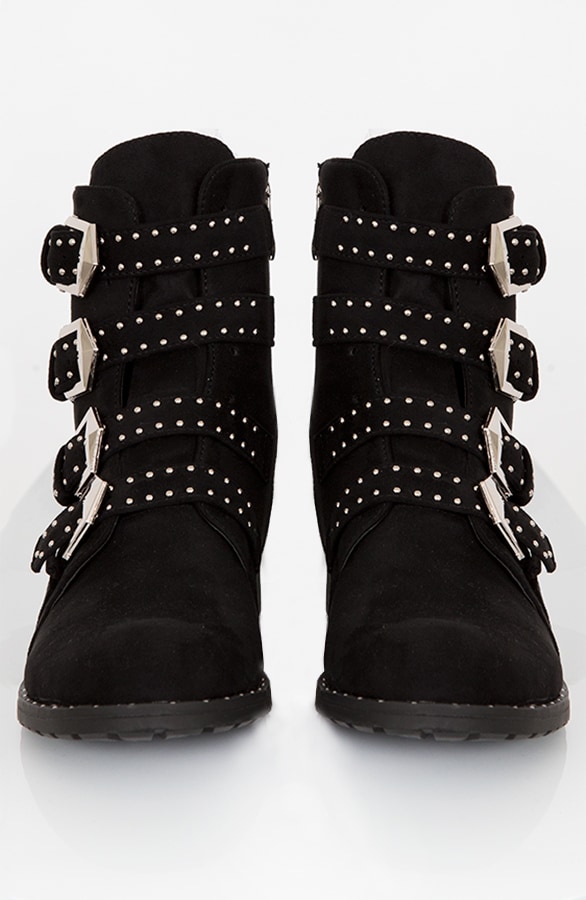 Suede Biker Studs Boots – shoparchief, foto 2
