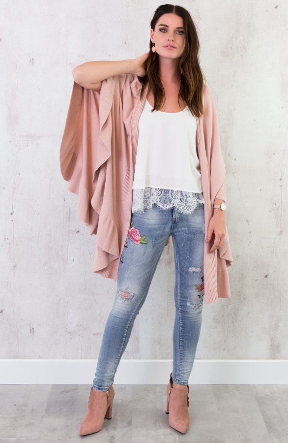 Ruches Omslagdoek Roze – shoparchief, foto 4