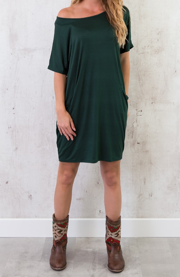 Pocket Tuniek Smaragdgroen – shoparchief, foto 2