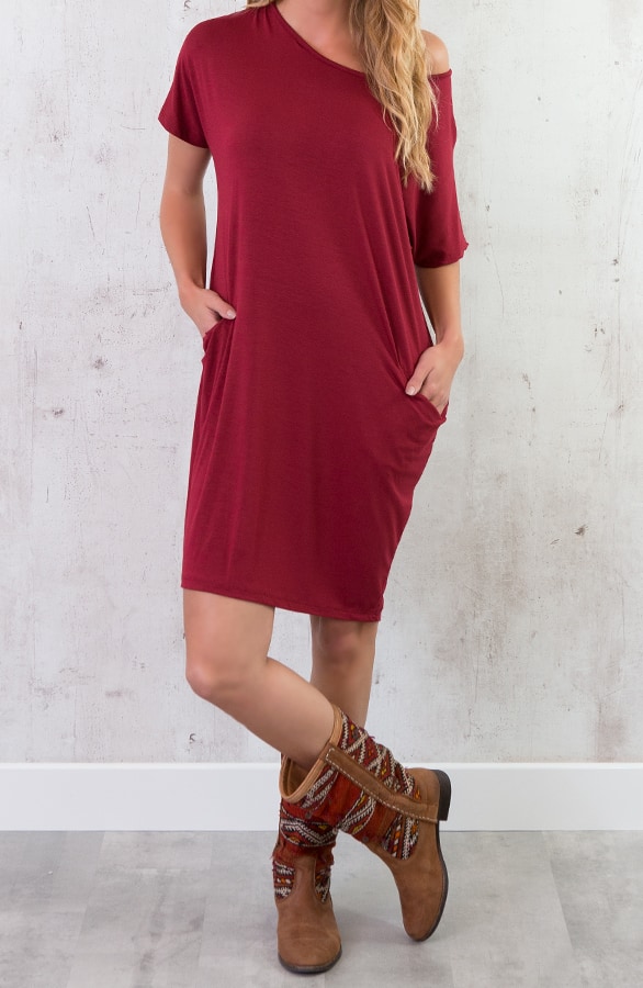 Pocket Tuniek Bordeaux – shoparchief, foto 2