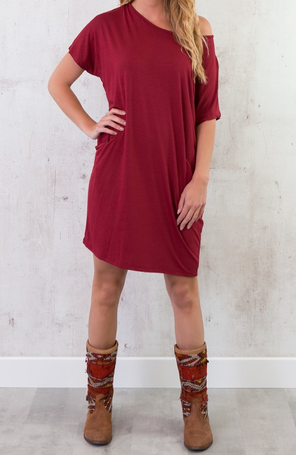 Pocket Tuniek Bordeaux – shoparchief, foto 4