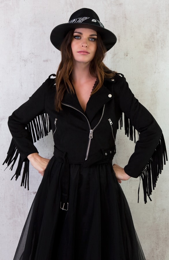 Fringe Jacket Exclusief Zwart – shoparchief, foto 6