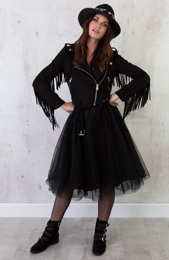 Fringe Jacket Exclusief Zwart – shoparchief, foto 2