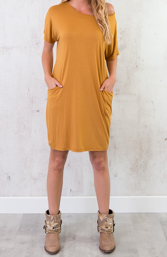 Pocket Tuniek Okergeel – shoparchief, foto 3