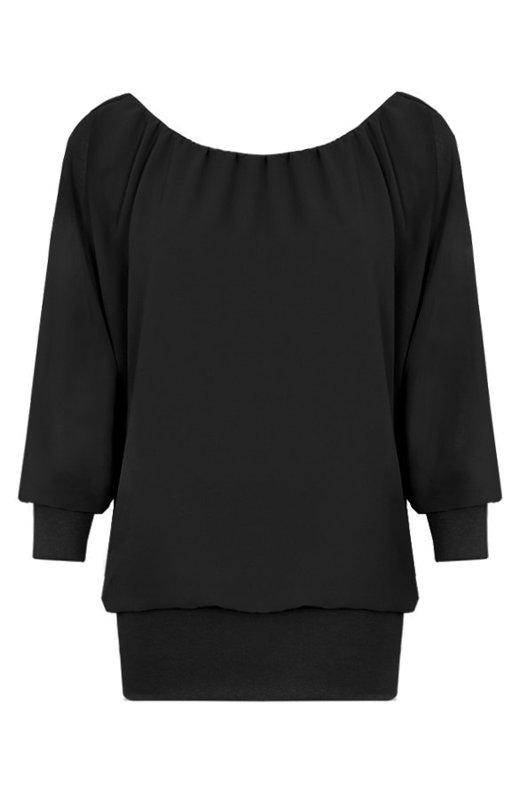 Basic Oversized Tuniek Zwart – shoparchief