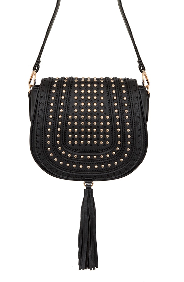 Crossbody Studs Tas Zwart – shoparchief