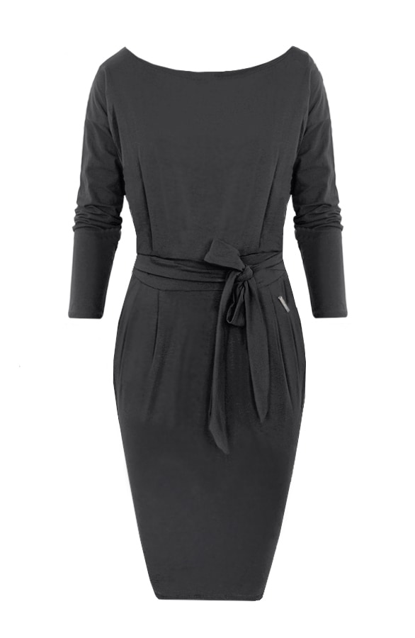 Femme Fatale Jurk Lang Grijs – shoparchief