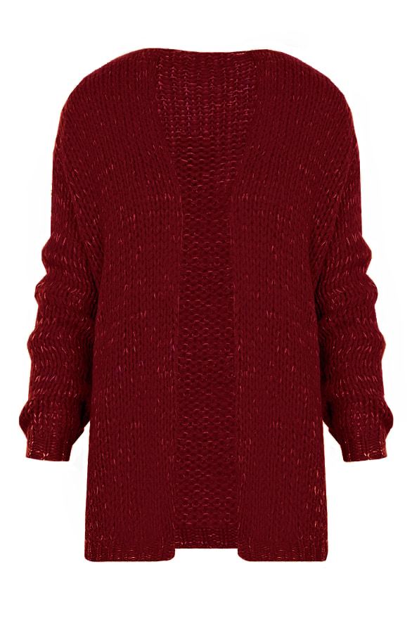 Gebreid Vest Bordeaux – shoparchief
