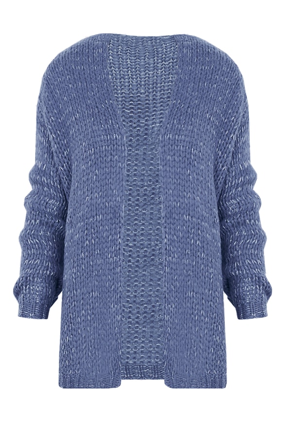 Gebreid Vest Jeans Blauw – shoparchief