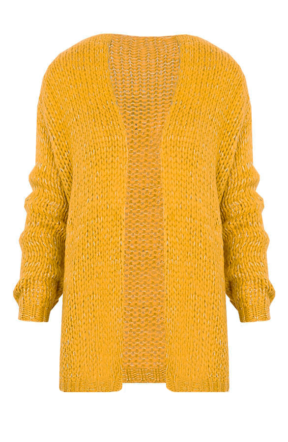 Gebreid Vest Okergeel – shoparchief
