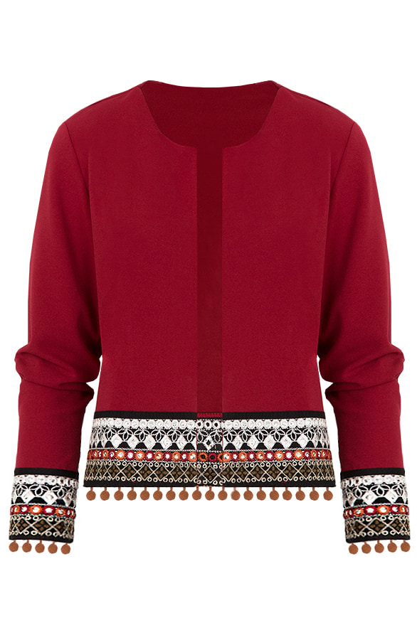 Kelim Jacket Bordeaux – shoparchief