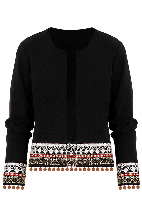 Kelim Jacket Zwart – shoparchief
