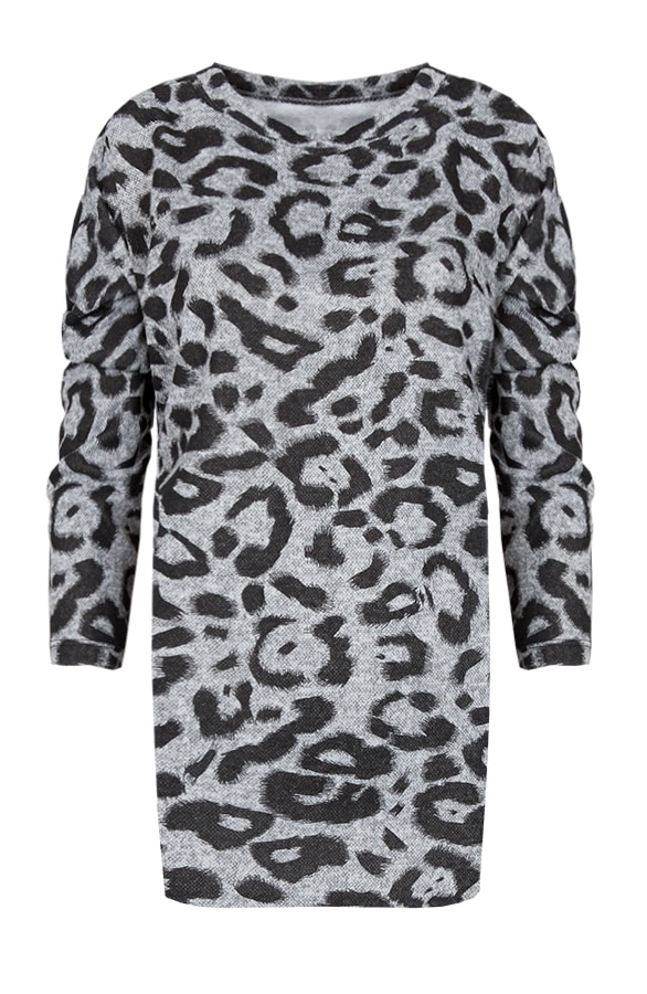 Leopard Trui Grijs – shoparchief
