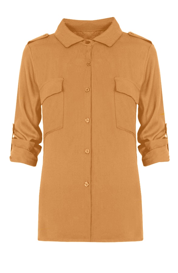 Pocket Blouse Okergeel – shoparchief