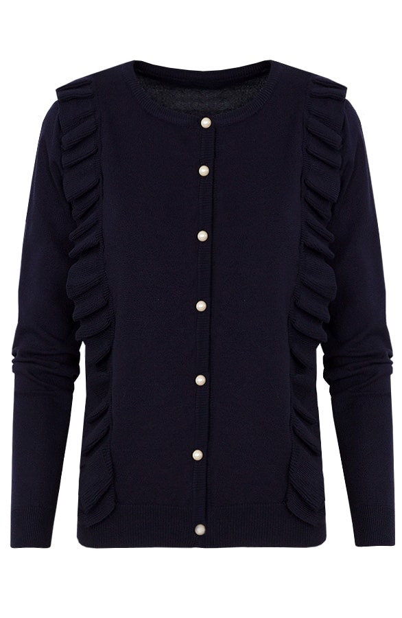 Ruches Vest Parel Blauw – shoparchief