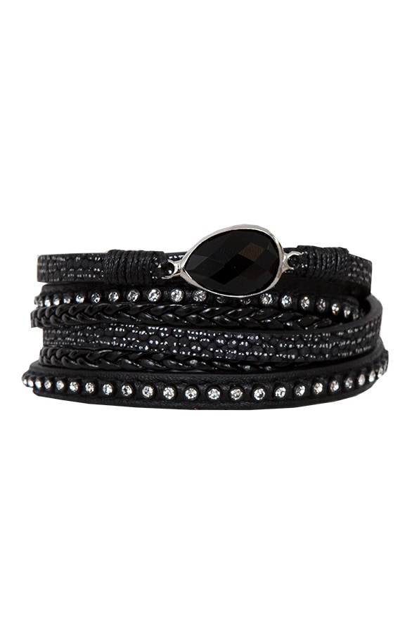 Wikkel Armband Deluxe Zwart – shoparchief