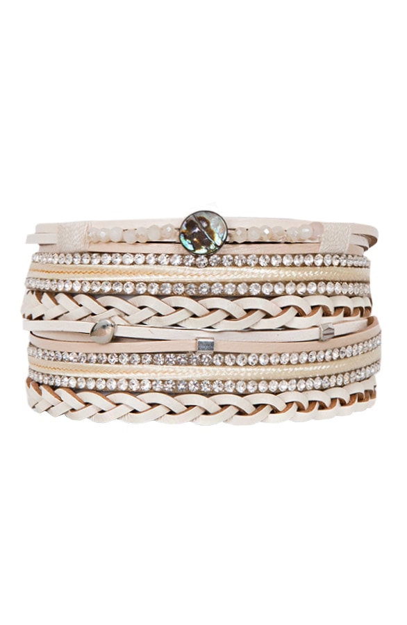 Wikkel Armband Limited Creme – shoparchief