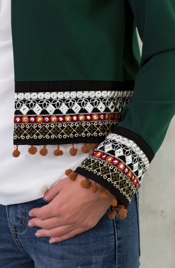 Kelim Jacket Glasgroen – shoparchief, foto 4