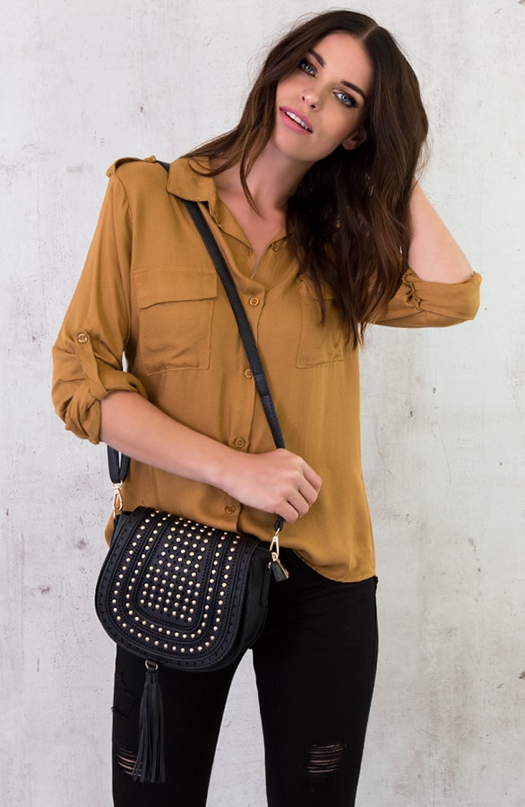 Pocket Blouse Okergeel – shoparchief, foto 6