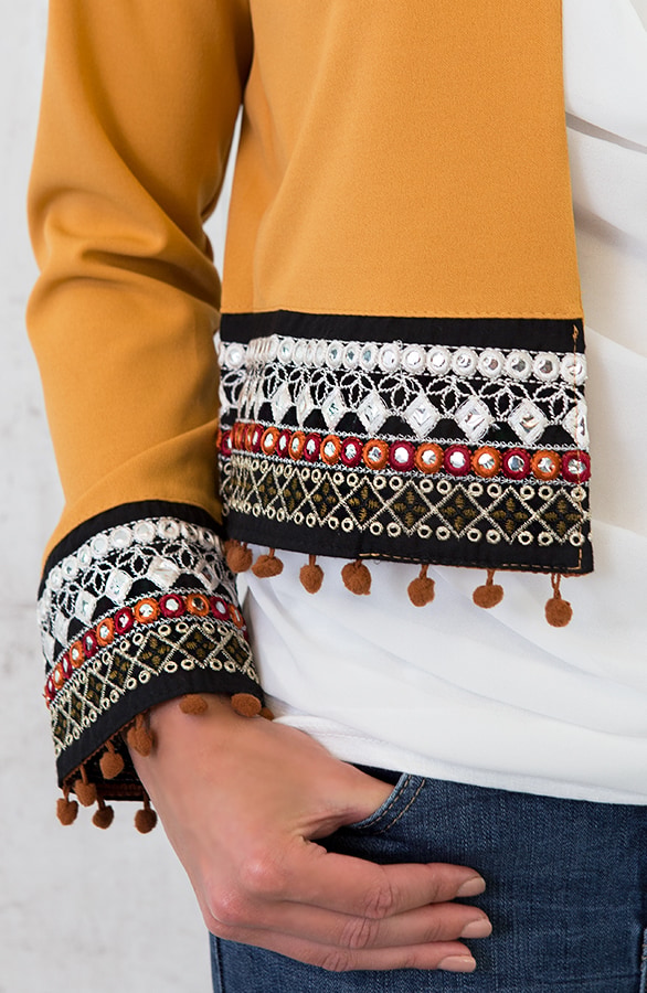 Kelim Jacket Okergeel – shoparchief, foto 4