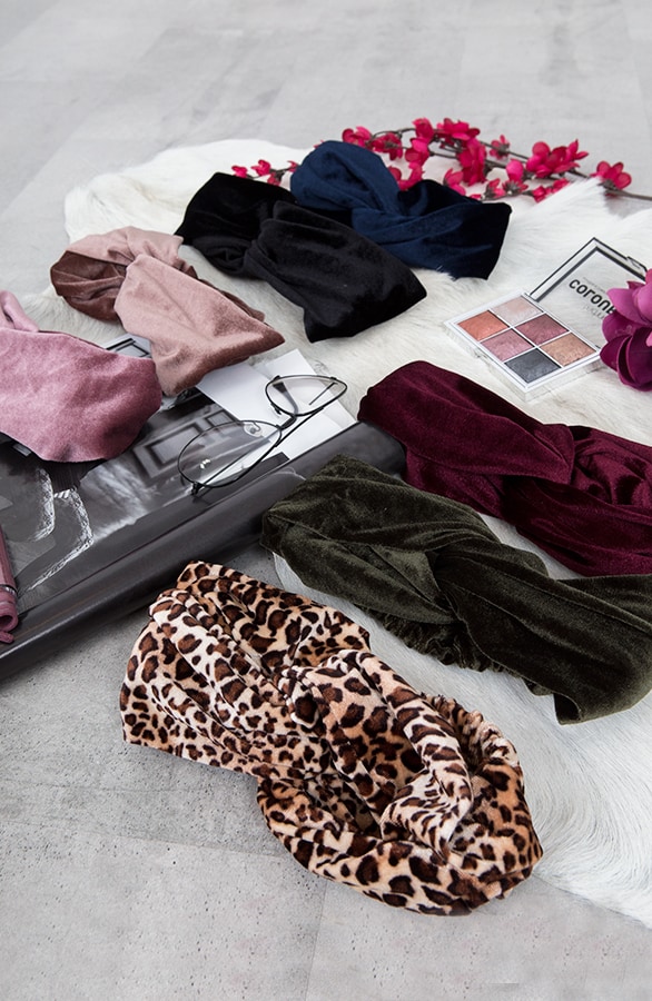 Velvet Haarband Roze – shoparchief, foto 3