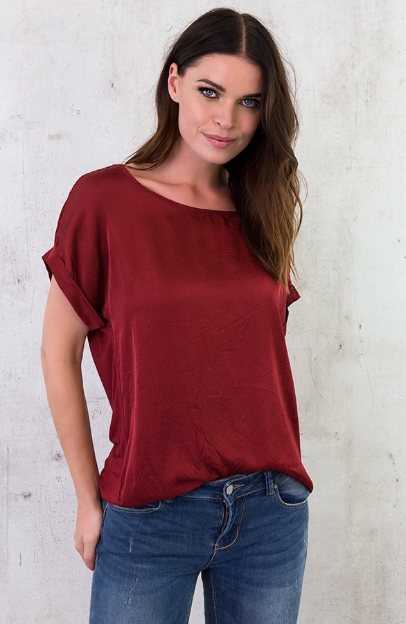 Silk Touch Tuniek Bordeaux – shoparchief, foto 2