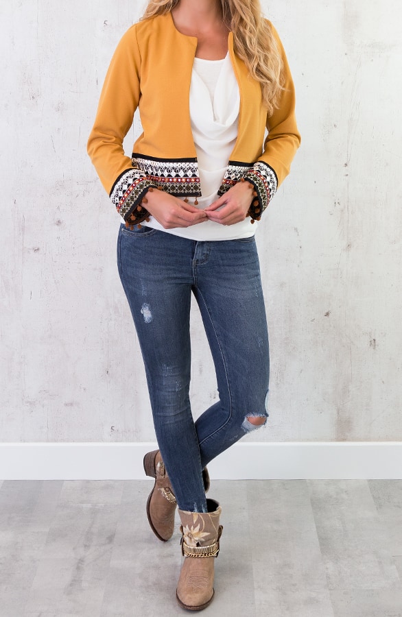 Kelim Jacket Okergeel – shoparchief, foto 5